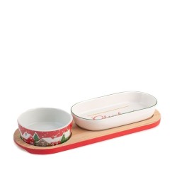 Set 2 Coppette Xmas Pcl conbase in Bambù 26x9 Gift Box
