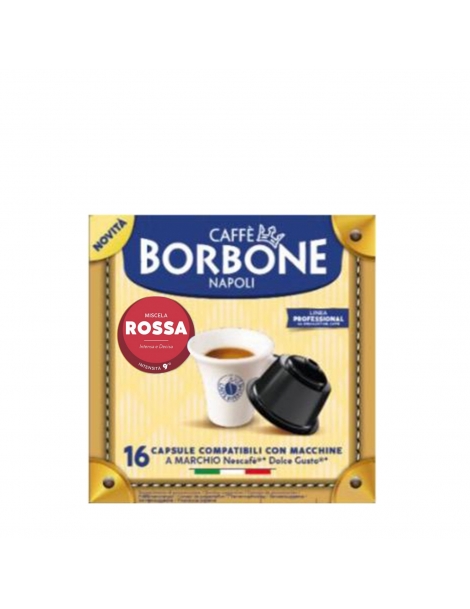 Capsule caffè Dolce Gusto Miscela rossa Borbone, 64 capsule