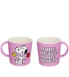 Mug con Manico Quy Cup Snoopy More Coffee More Donuts