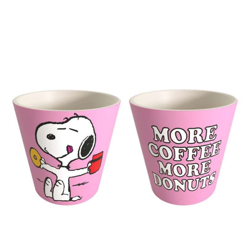 Bicchierino da Caffè Quy Cup Snoopy More Coffee More Donuts