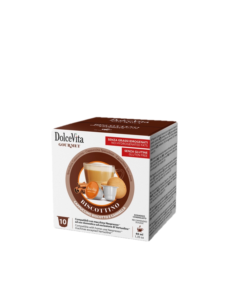 Capsule compatibili Nespresso, gusto Biscottino