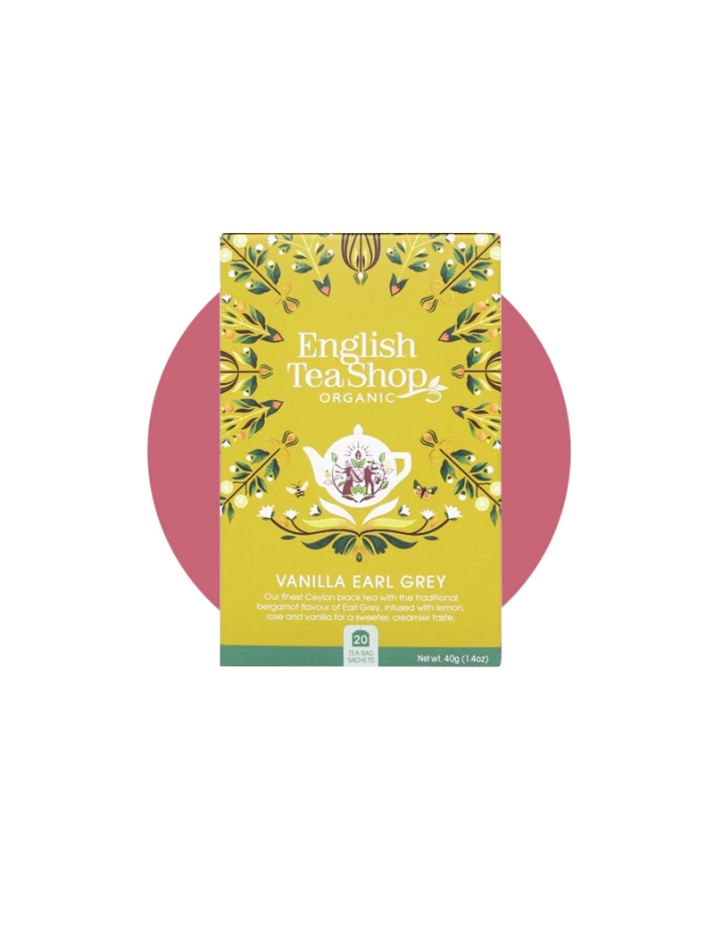 English Tea Shop, Tè Nero Earl Grey alla Vaniglia in filtri