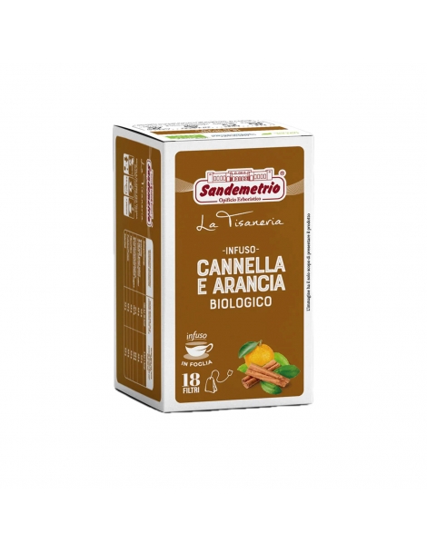 Sandemetrio - Tisana Cannella e arancia Bio in cialde