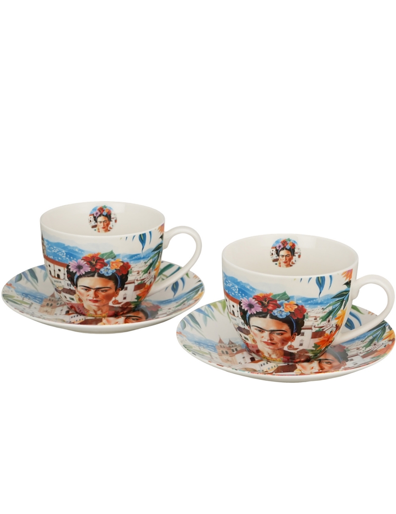 Coppia Mugs con Piattino...