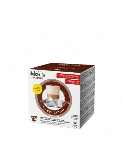 Dolce Vita Cubo 10 capsule Nespresso Cappuccino