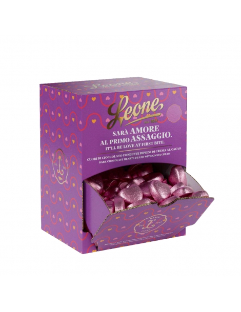 Leone Expo cuori di Cioccolato Fondente