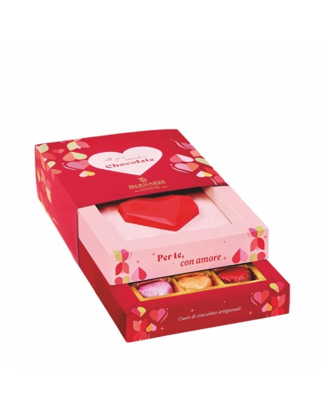 Bernardi, Scrigno 2 Cassetti con Cuori Assoriti