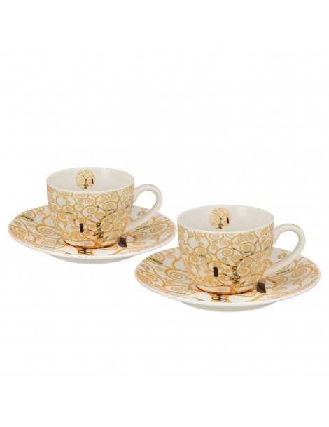 Tazzine Caffè con piattino "L'albero della Vita" G.K. Gift Box