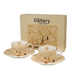 Tazzine Caffè con piattino "L'albero della Vita" G.K. Gift Box