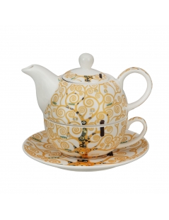 Tazza Teiera c/p "Albero della Vita" Ecru G.Klimt in Gift Box