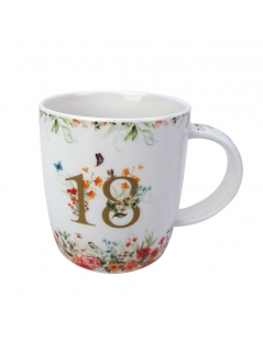 Mug Compleanno "18" in Scatola con Fiocco