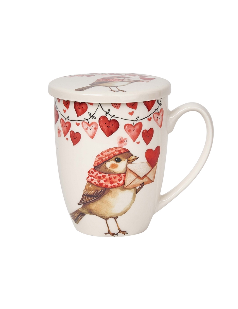 Infusiera "Passero Innamorato" in confezione Regalo