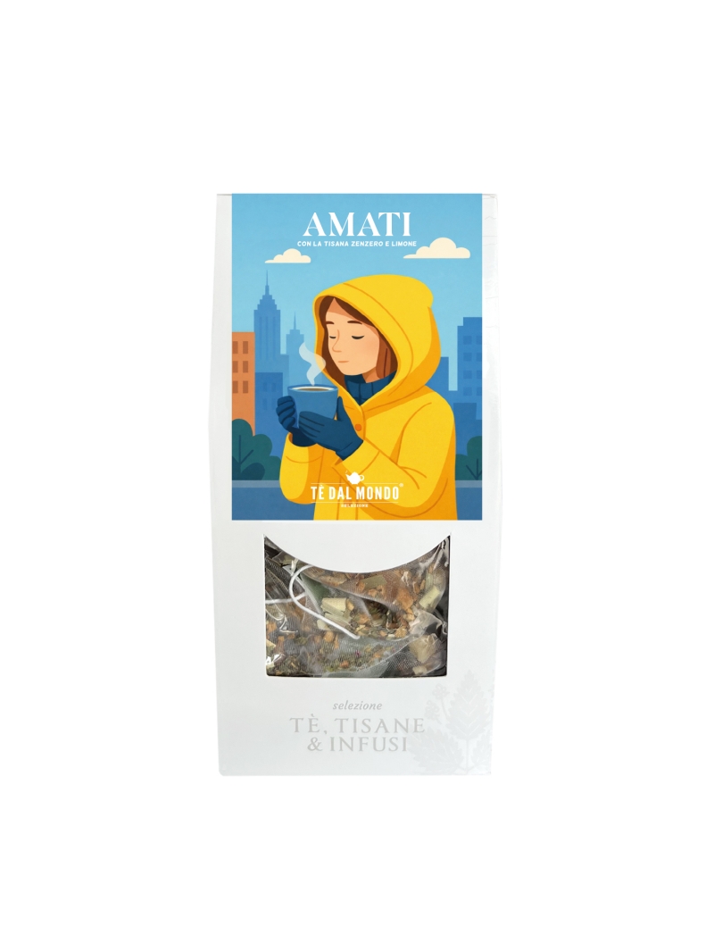 AMATI, Tisana Zenzero & Limone in filtri piramidali