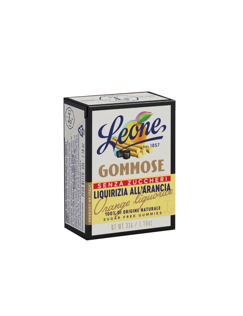 Leone Gommose Liquirizia&Arancia Senza Zucchero - Senza Glutine