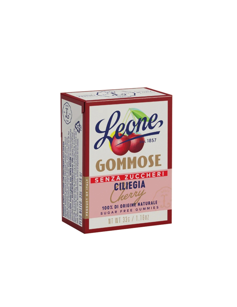 Leone Gommose Ciliegia Senza Zucchero - Senza Glutine - Vegane