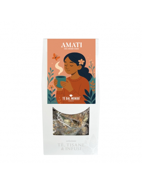 Amati, tè verde Orange Cookie in filtri piramidali