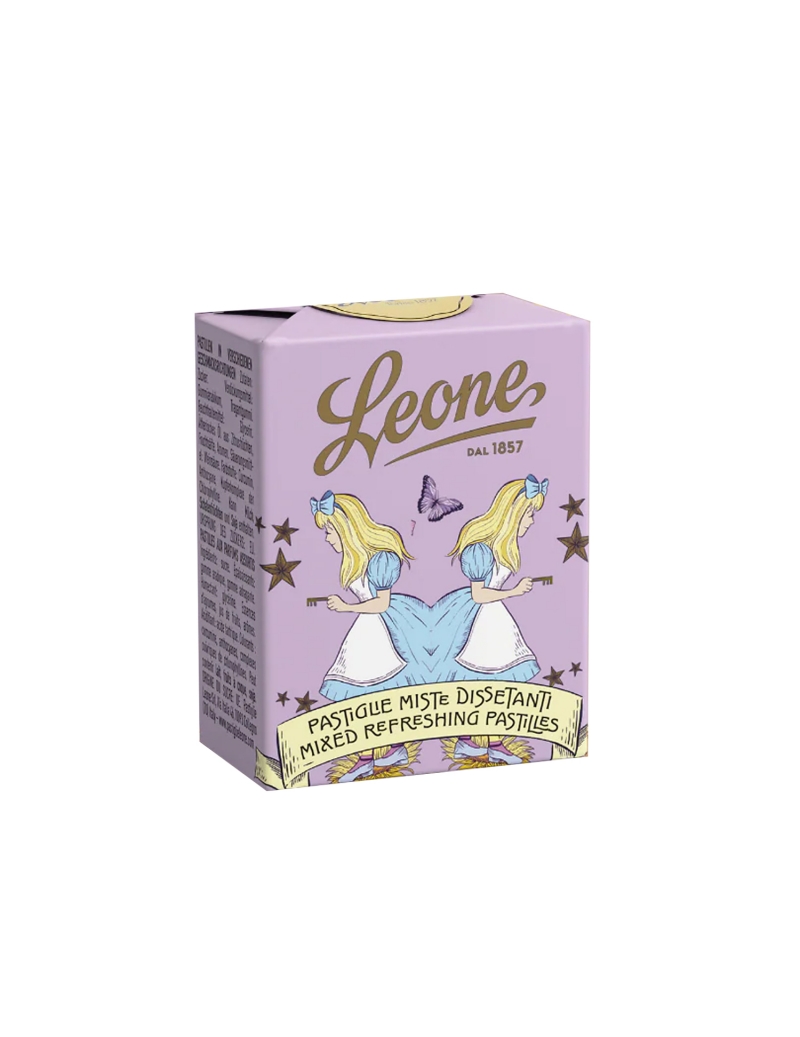 Leone Astuccio Pastiglie Dissetanti Alice in Wonderland