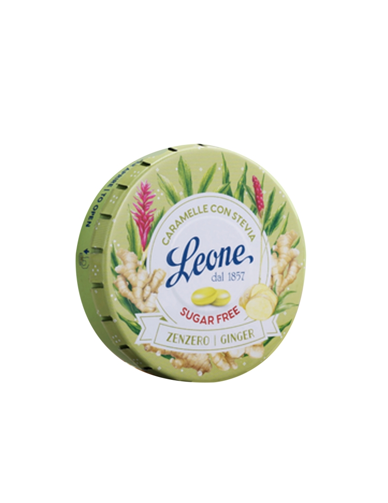 Leone Caramelle con Stevia Astuccio Click Clack Gusto Zenzero