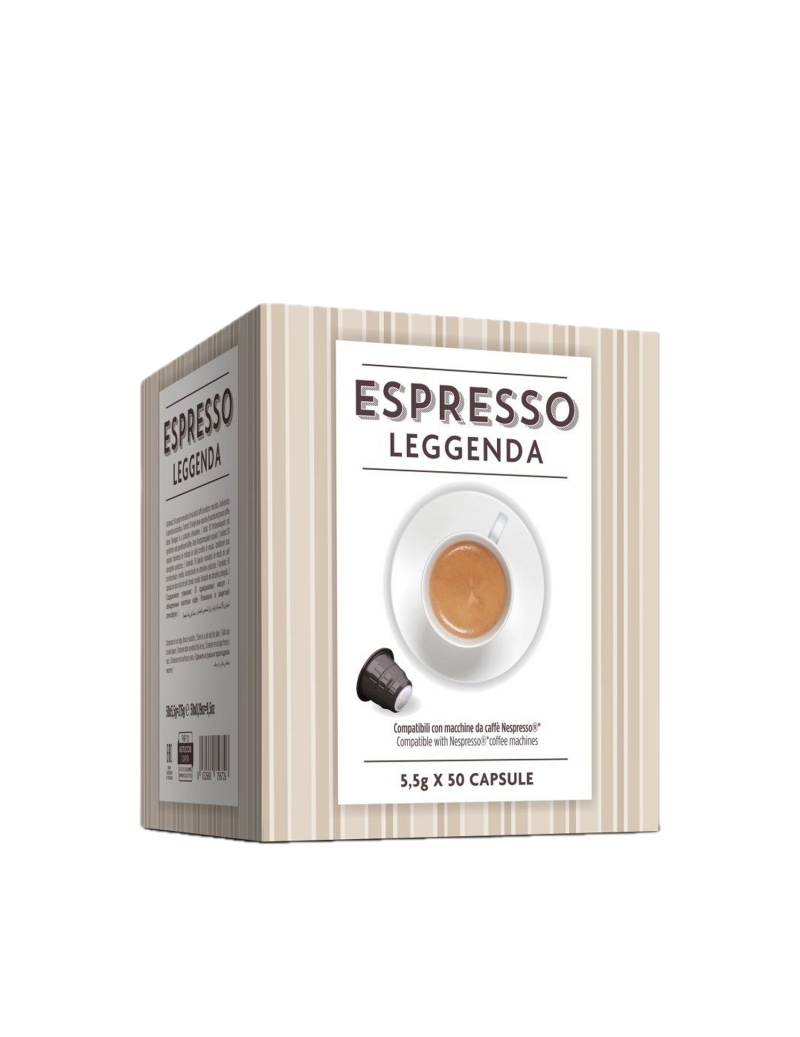 Capsule Compatibili Nespresso, Espresso Leggenda Caffitaly