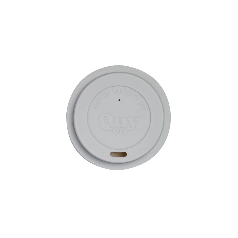 Tappo Quy Cup Grigio Chiaro in Silicone per Tazzina Caffè