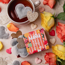 Tea Heritage Set regalo Mamma, 10 bustine di tè Verde al Gelsomino a forma di cuore
