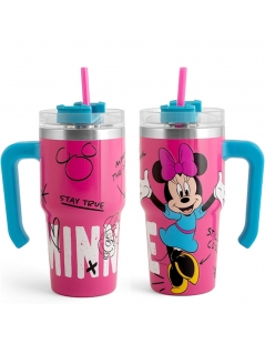 Mug Termica + Cannuccia Minnie Still cool, 600ml