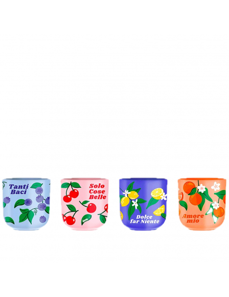 Set 4 Bicchierini, il mercato della frutta Bialetti