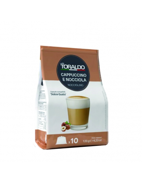 Capsule compatibili Dolce Gusto Cappuccino alla nocciola, Toraldo