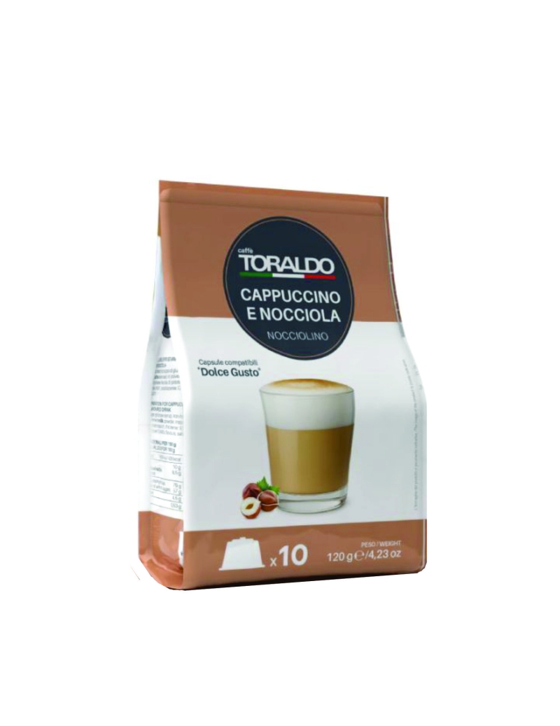 Capsule compatibili Dolce Gusto Cappuccino alla nocciola, Toraldo