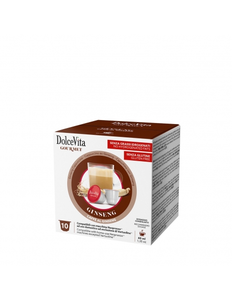 Capsule al ginseng dolce, compatibili Nespresso