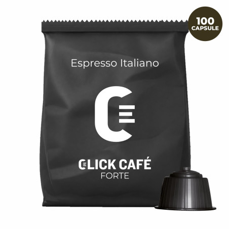 Click Café 100 Capsule Dolce Gusto - Forte