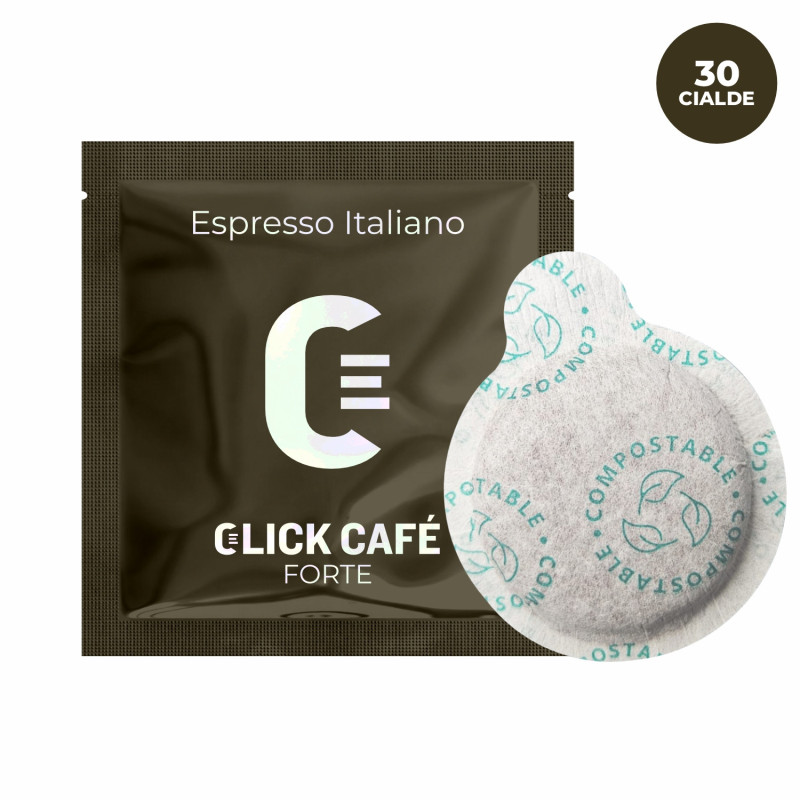 Click Café 30 Cialde in carta filtro - Forte