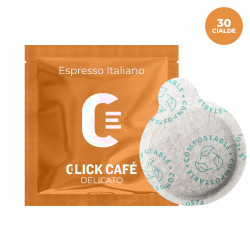 Click Café 30 Cialde in carta filtro - Delicato