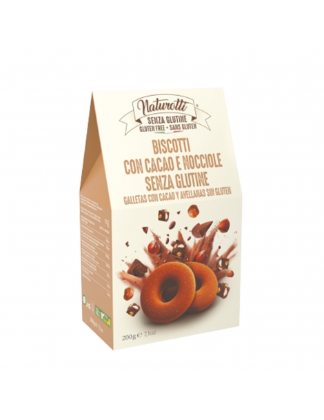 Biscotti al cacao e nocciole senza Glutine, Naturotti