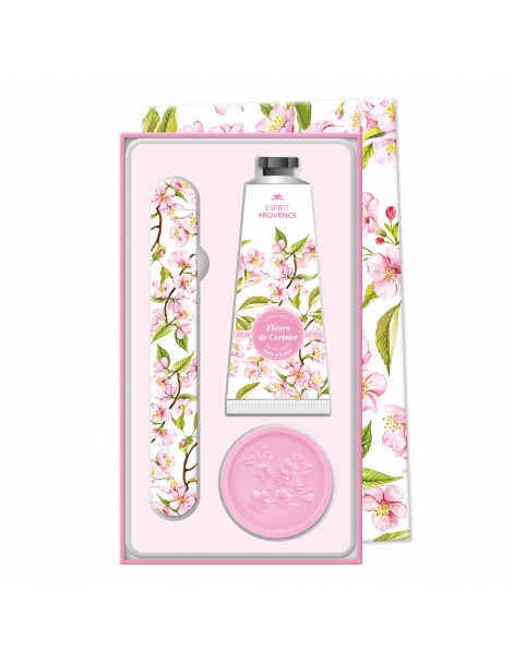 Esprit Provence Cofanetto Mani FIORI DI CILIEGIO - Crema Lima Sapone
