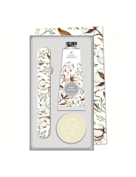 Esprit Provence Cofanetto Mani FIORI DI COTONE - Crema Lima Sapone