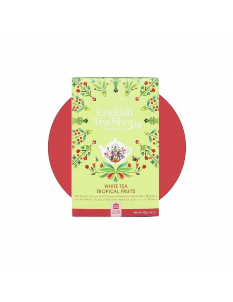 Tè Bianco ai Frutti Tropicali Bio in filtri, English Tea Shop