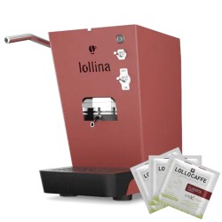 Macchina per caffè a cialde Lollina Rossa + 40 cialde omaggio