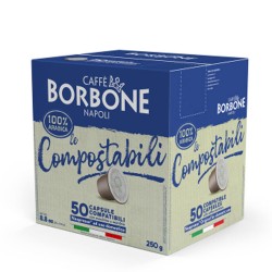 Caffè Borbone, 50 Capsule Nespresso Compostabile miscela 100% Arabica