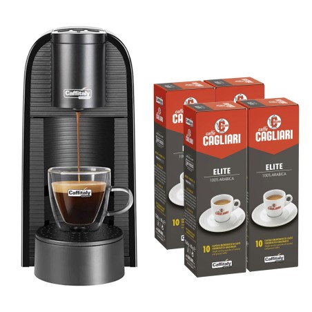 Macchina Caffitaly Volta S36R.3 Nera con 48 capsule caffitaly in omaggio