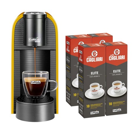 Macchina Caffitaly Volta S36R.3 Giallo, in omaggio 48 capsule Caffitaly