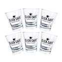 SET 6 BICCHIERINI IN VETRO CLICK CAFE'