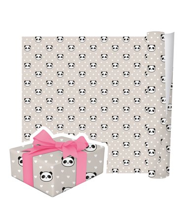 ROTOLO CARTA DA REGALO PANDA 200X70