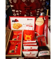 SCATOLA DI NATALE CLICK CAFE' BUONE FESTE MIS. 30X30X10