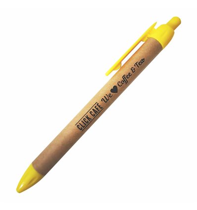 PENNA A SFERA MODELLO BIO GIALLA