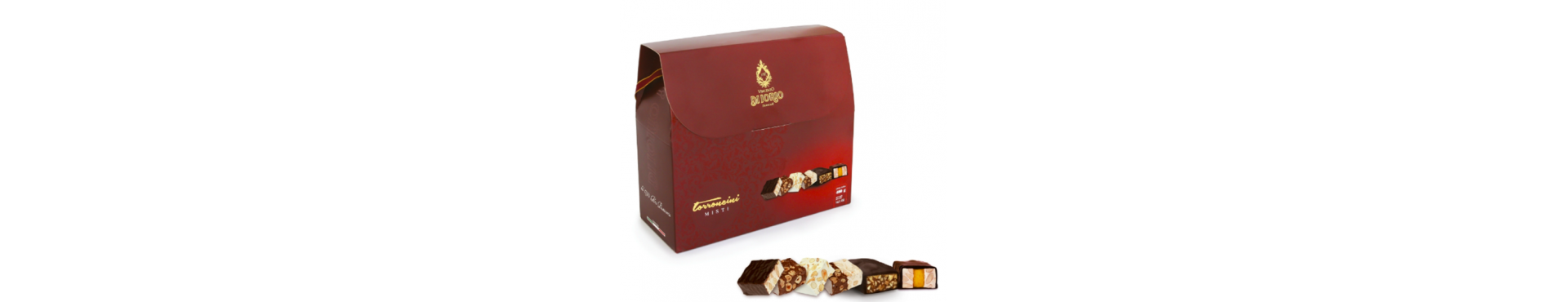 Torroncini al cioccolato, morbidi, fondenti e con nocciole, in vendita