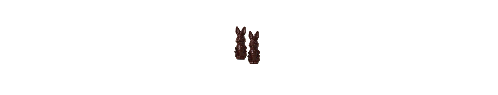 Coniglietti di cioccolato pasquali, artigianali, golosi, in offerta